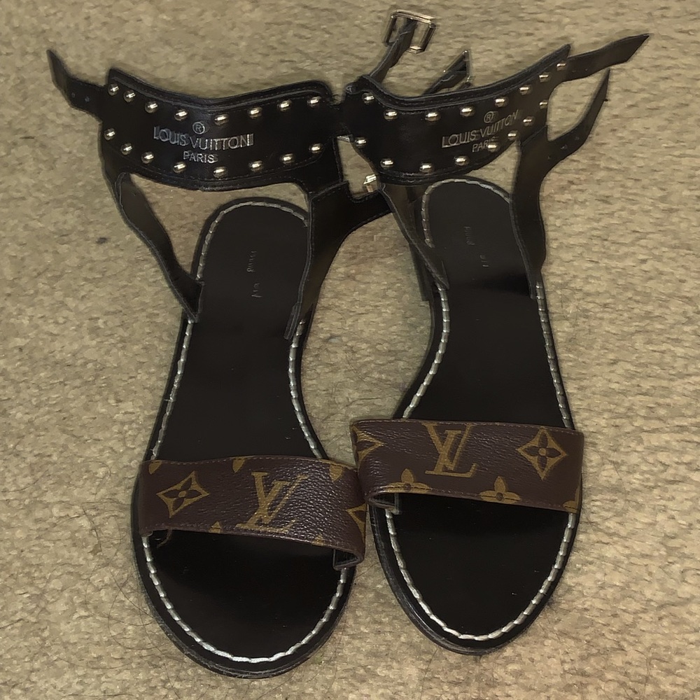 LV brown sandals